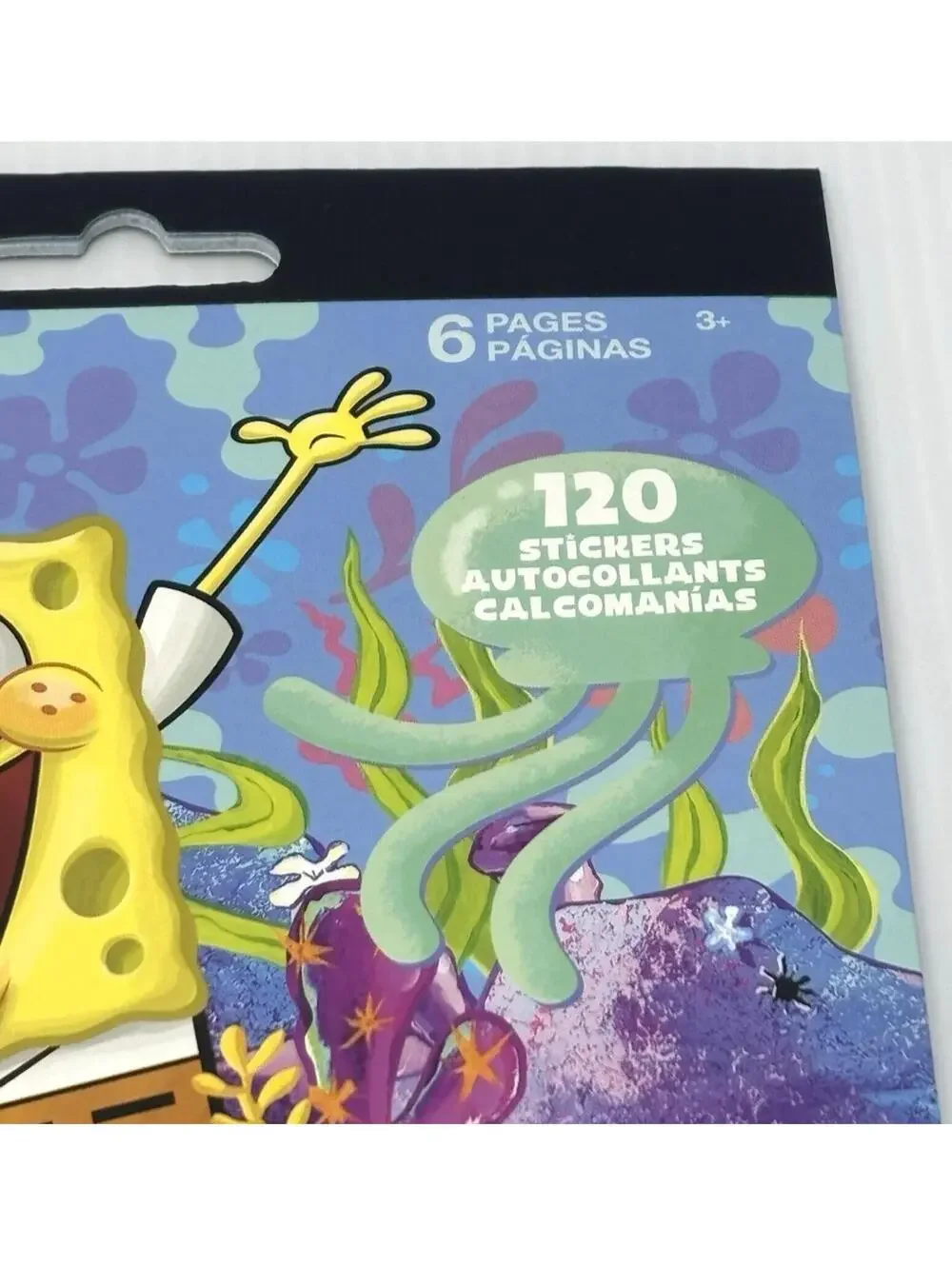 SpongeBob SquarePants Stickerland Pad 120 Stickers 6 Pages Nickelodeon New